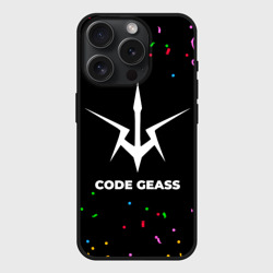 Чехол силиконовый для Apple iPhone 15 Pro Мax матовый Code Geass конфети