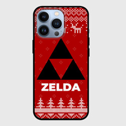 Чехол для iPhone 13 Pro Новогодний Zelda с оленями
