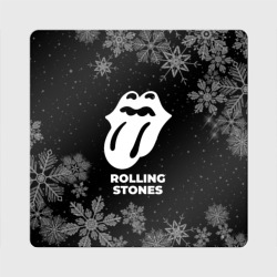 Магнит виниловый Квадрат Снежный Rolling Stones