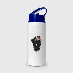 Бутылка для воды с трубочкой Крик-мужик из Деревня дураков мем