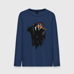 Мужской лонгслив хлопок Крик-мужик из Деревня дураков мем