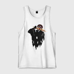 Мужская майка хлопок Крик-мужик из Деревня дураков мем