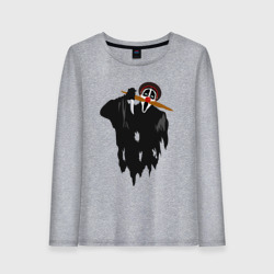 Женский лонгслив хлопок Крик-мужик из Деревня дураков мем