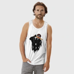 Мужская майка хлопок Крик-мужик из Деревня дураков мем - фото 2