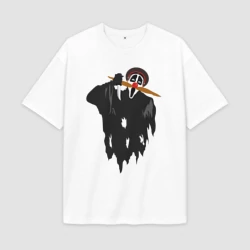 Мужская футболка Oversize хлопок premium Крик-мужик из Деревня дураков мем