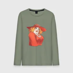 Мужской лонгслив хлопок Мисс Бурпл из Каламбур: Крутое Пике