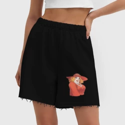 Женские шорты oversize футер хлопок Мисс Бурпл из Каламбур: Крутое Пике - фото 2