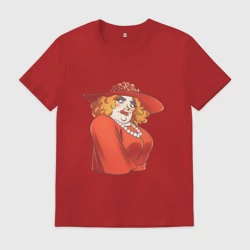 Мужская футболка хлопок Мисс Бурпл из Каламбур: Крутое Пике