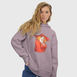 Женское худи Oversize хлопок Мисс Бурпл из Каламбур: Крутое Пике - фото 2