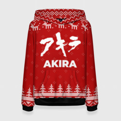 Женская толстовка 3D Новогодний Akira с оленями