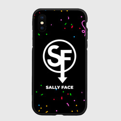 Чехол для iPhone XS Max матовый Sally Face конфети