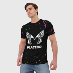 Мужская футболка 3D Placebo конфети - фото 2