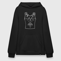 Худи SuperOversize хлопок Bring Me the Horizon - cat rock