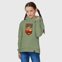 Детское худи Oversize хлопок Богатырская еда - русский стиль - фото 2