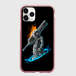 Чехол для iPhone 11 Pro Max матовый Пирамидоголовый из Portal