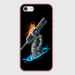 Чехол для iPhone 5/5S матовый Пирамидоголовый из Portal