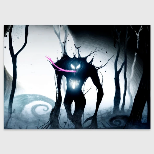 Поздравительная открытка Venom in the forest