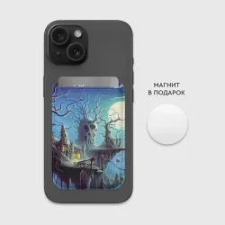 Картхолдер Magsafe магнитный Коттедж ведьмы - нейроарт фантазия - фото 2
