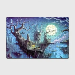 Головоломка Пазл магнитный 126 элементов Коттедж ведьмы - нейроарт фантазия