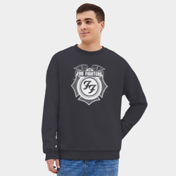 Мужской свитшот oversize без начеса хлопок Foo Fighters 1995 - фото 2