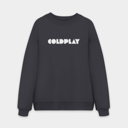 Мужской свитшот oversize без начеса хлопок Coldplay logo