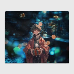 Плед 3D Новогодний Мидория - Моя геройская академия