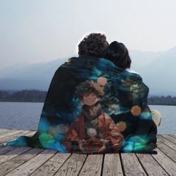 Плед 3D Новогодний Мидория - Моя геройская академия - фото 2