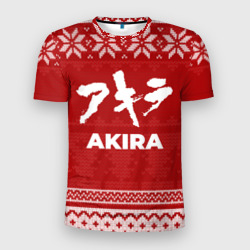 Мужская футболка 3D Slim Новогодний Akira