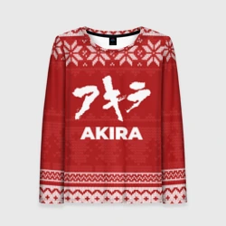 Женский лонгслив 3D Новогодний Akira