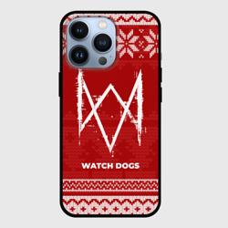 Чехол для iPhone 13 Pro Новогодний Watch Dogs
