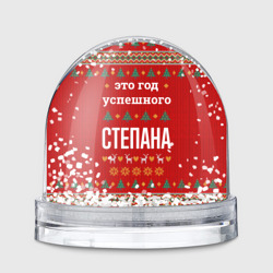 Игрушка Снежный шар Это год успешного Степана