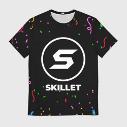 Мужская футболка 3D Skillet конфети