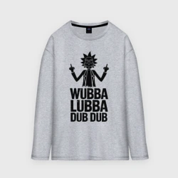 Женский лонгслив oversize хлопок Рик