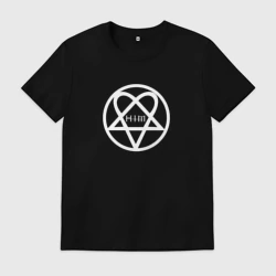 Мужская футболка хлопок HIM - logo