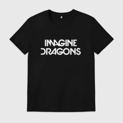 Мужская футболка хлопок Imagine Dragons - logo