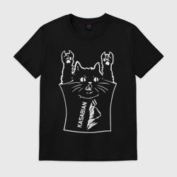 Мужская футболка хлопок Kasabian - cat rock