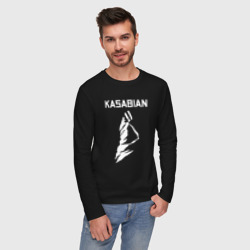 Мужской лонгслив хлопок Kasabian - logo - фото 2