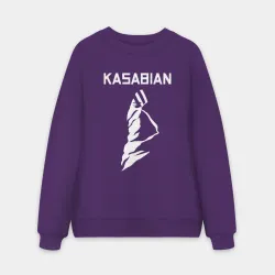 Мужской свитшот oversize без начеса хлопок Kasabian - logo