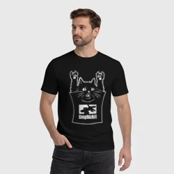 Мужская футболка хлопок Limp Bizkit - cat rock - фото 2