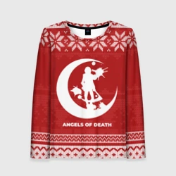 Женский лонгслив 3D Новогодний Angels of Death