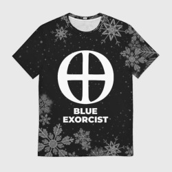 Мужская футболка 3D Снежный Blue Exorcist