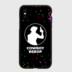 Чехол для iPhone XS Max матовый Cowboy Bebop конфети