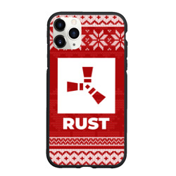 Чехол для iPhone 11 Pro Max матовый Новогодний Rust