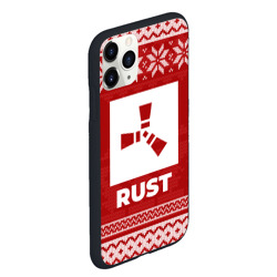 Чехол для iPhone 11 Pro Max матовый Новогодний Rust - фото 2