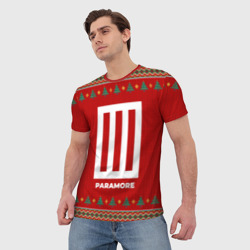 Мужская футболка 3D Paramore new year - фото 2