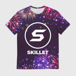 Мужская футболка 3D Праздничный Skillet