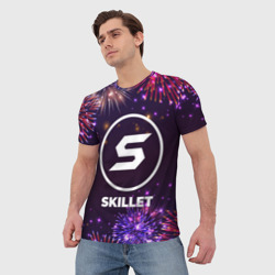 Мужская футболка 3D Праздничный Skillet - фото 2