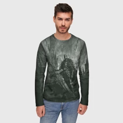 Мужской лонгслив 3D Рыцарь с большим мечом - фото 2