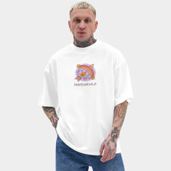 Мужская футболка Oversize хлопок texturе Знак зодиака Стрелец  - фото 2