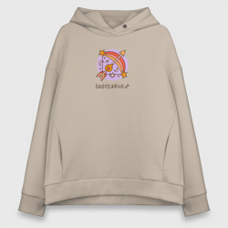 Женское худи Oversize хлопок Знак зодиака Стрелец 